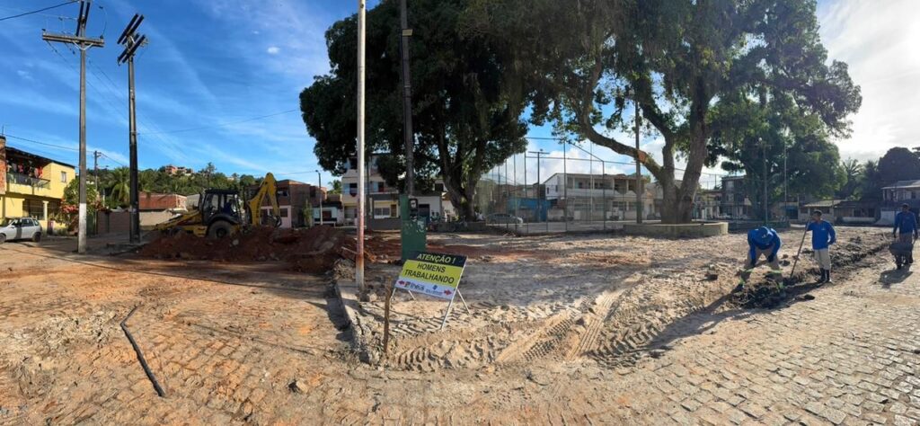 Prefeitura de Ilhéus inicia requalificação da Praça da Mangueira, no bairro Nelson Costa