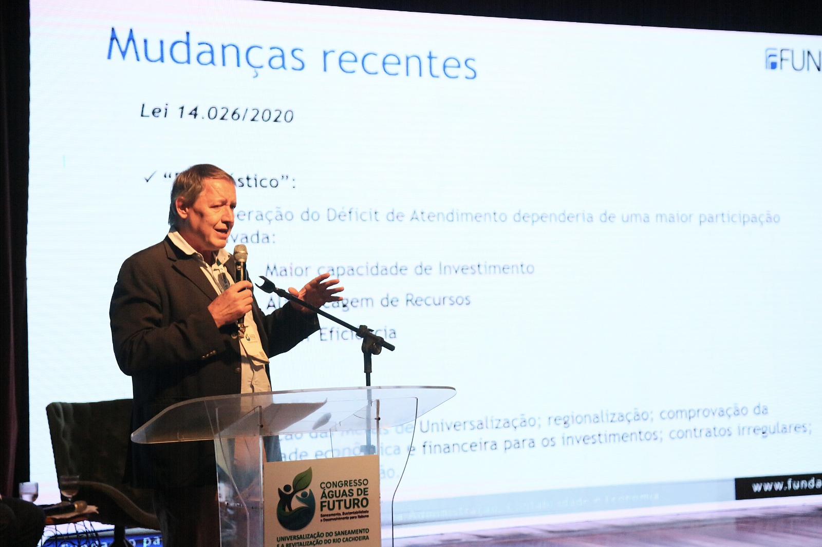 Congresso Águas de Futuro: Concessão dos serviços de saneamento exige uma Agência Reguladora forte e independente