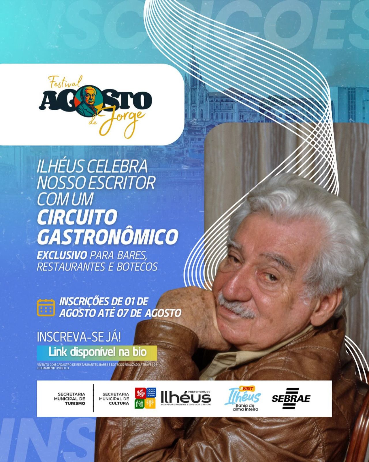 Circuito Gastronômico celebra Jorge Amado com sabores inspirados na cultura de Ilhéus