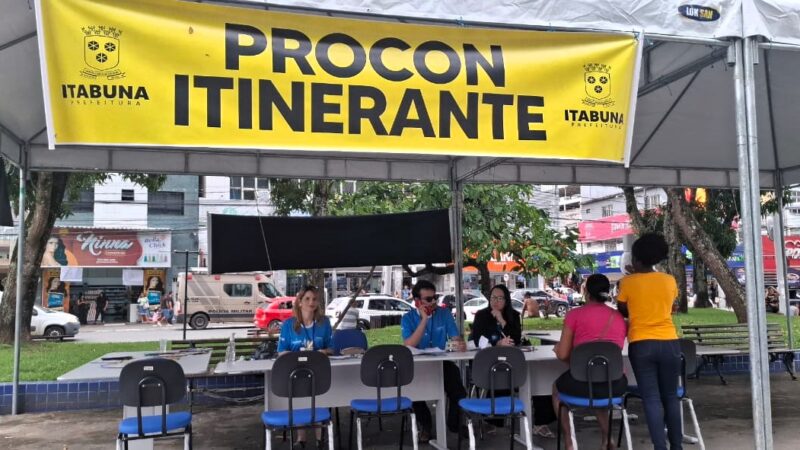 Projeto PROCON em Movimento faz ação especial no comércio de Itabuna em razão do Dia dos Pais