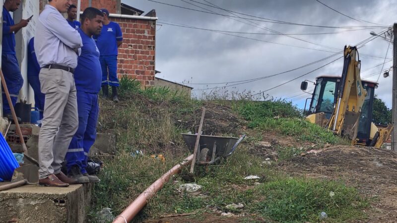 Obras de expansão das redes de água e esgoto no Nova Esperança chegam à fase final de execução