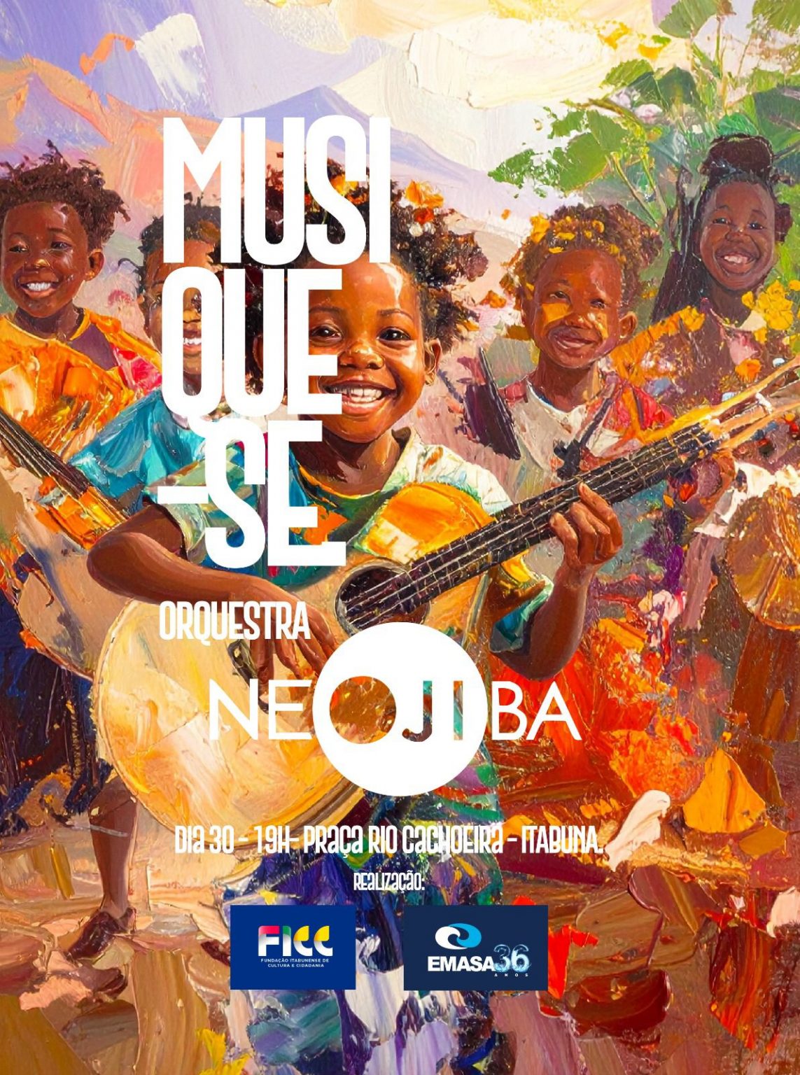 Itabuna recebe a Orquestra Sinfônica NEOJIBA em grande apresentação na Praça Rio Cachoeira