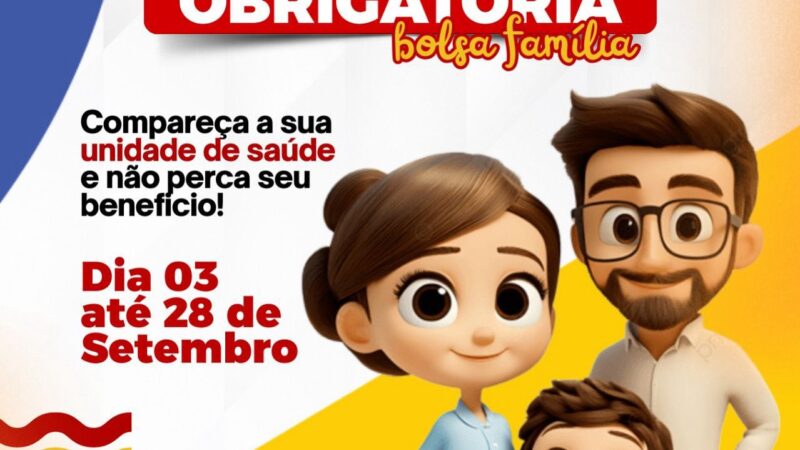 Prefeitura de Ibirapitanga realiza pesagem obrigatória do Bolsa Família até o dia 30 de setembro