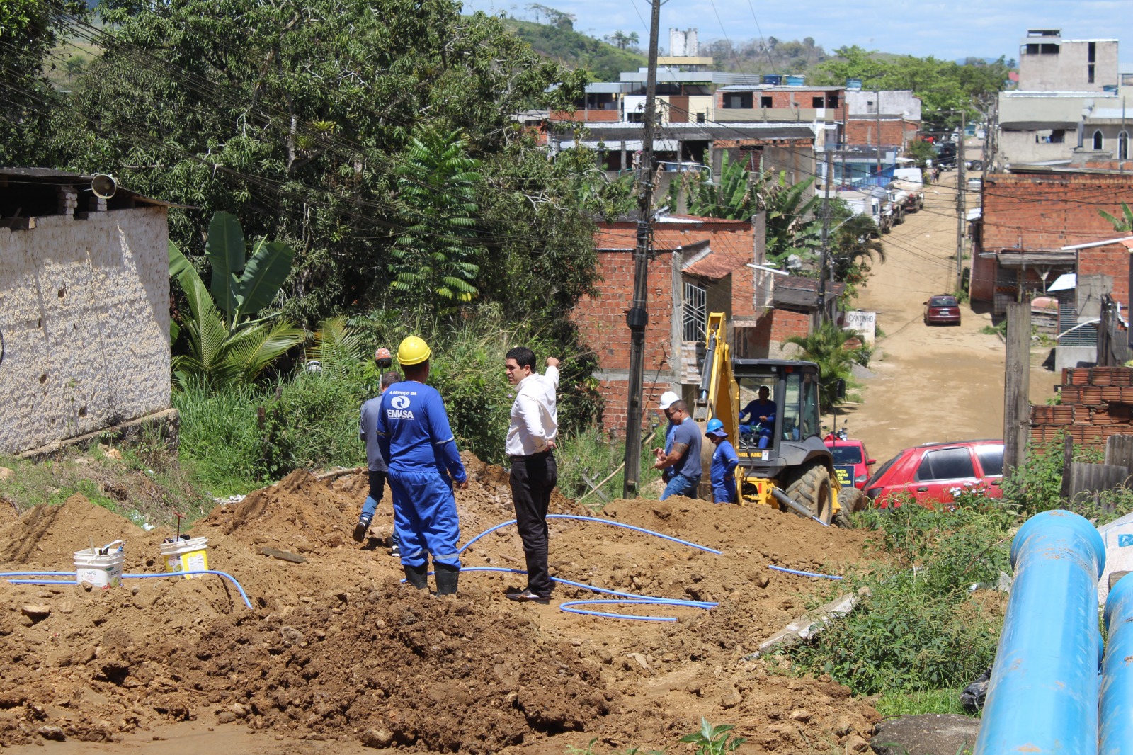 EMASA avança com as obras e serviços de substituição da rede de distribuição de água no Novo Lomanto