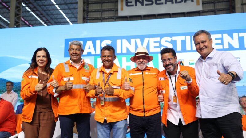 Em Maragogipe, Jerônimo e Lula concretizam retomada de investimentos na indústria naval e energética da Bahia