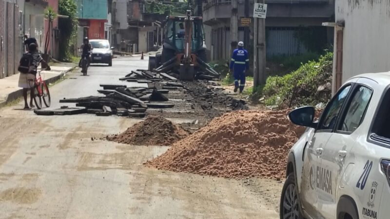 EMASA realiza desvio de rede adutora no bairro São Roque