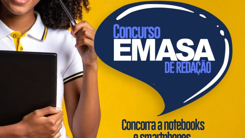 EMASA lança 1º Concurso de Redação para estudantes da rede pública de Itabuna