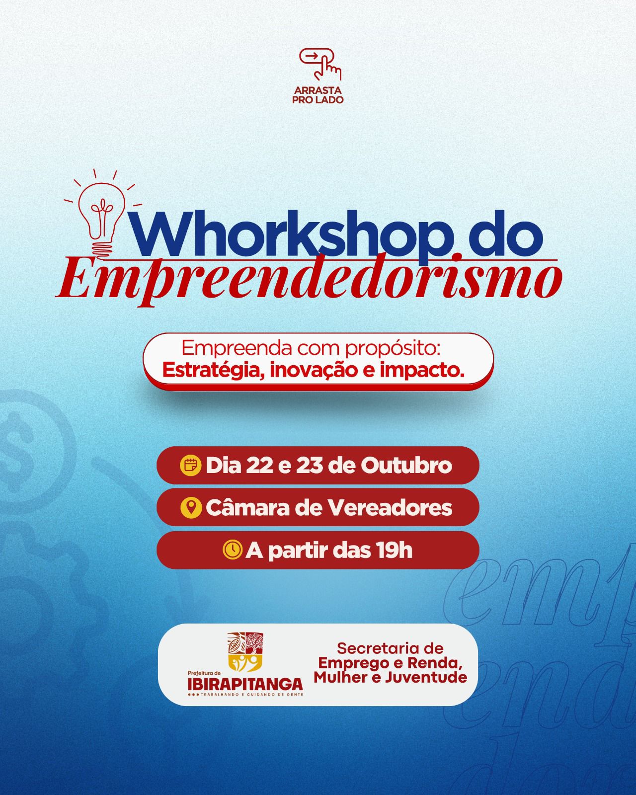 Ibirapitanga realiza 1º Workshop do Empreendedorismo