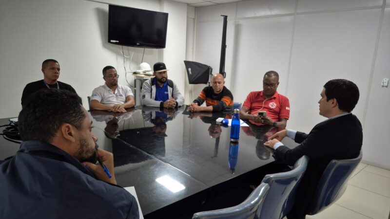 Diante da migração de serviços para a EMBASA, presidente da EMASA discute situação dos funcionários com SINDAE