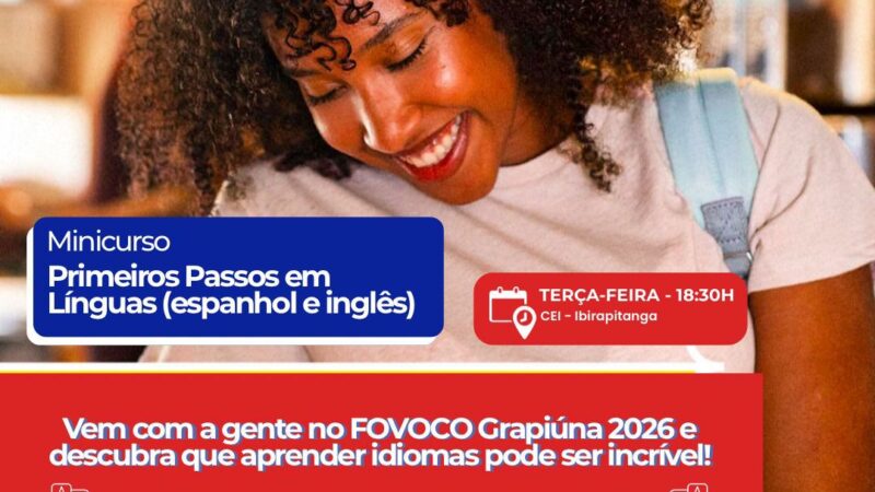 FOVOCO Grapiúna 2026 movimenta Ibirapitanga e Itamarati com uma semana de formação e inclusão