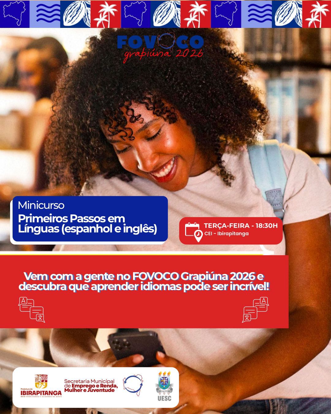 FOVOCO Grapiúna 2026 movimenta Ibirapitanga e Itamarati com uma semana de formação e inclusão