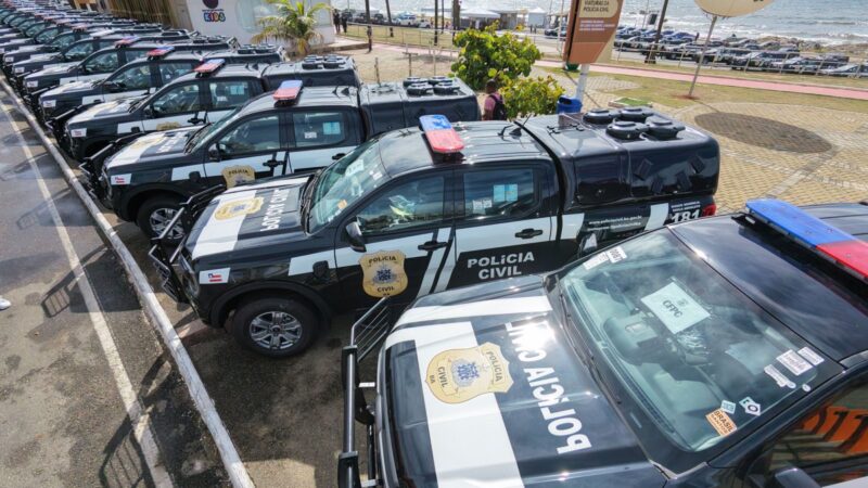 Bahia fortalece forças de segurança com entrega de 112 viaturas, armamentos e novos equipamentos