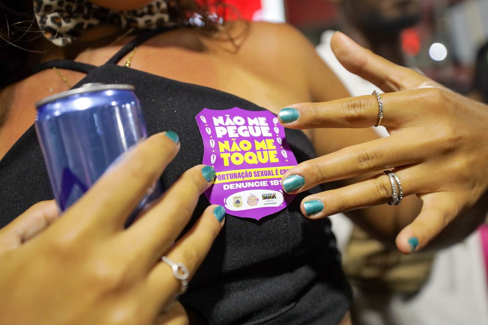 Campanha “Não me pegue, não me toque” reforça combate ao assédio durante o Carnaval 2026
