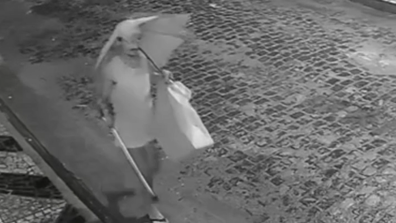 Câmeras de segurança captam imagem do rosto de suspeito de furtar hidrômetros em Itabuna