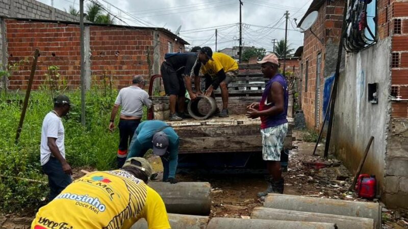 URUÇUCA:PREFEITURA REALIZA OBRAS DE DRENAGEM NA BAIXADA PARA REDUZIR ALAGAMENTOS