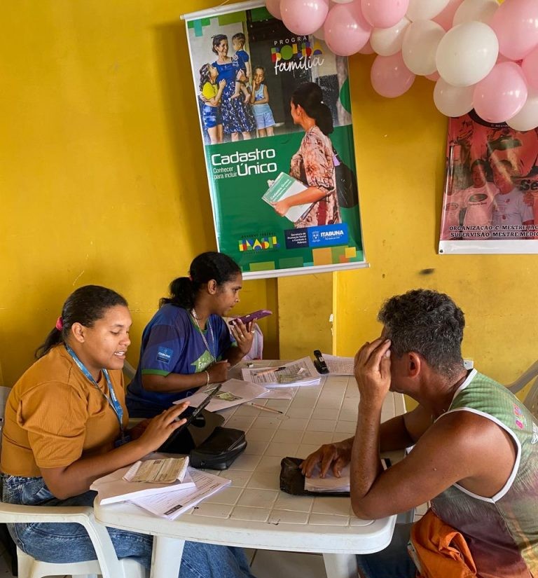 Prefeitura de Itabuna prestou cerca de 60 atendimentos às famílias do condomínio Itapoan no Mutirão de Direitos e Cuidados