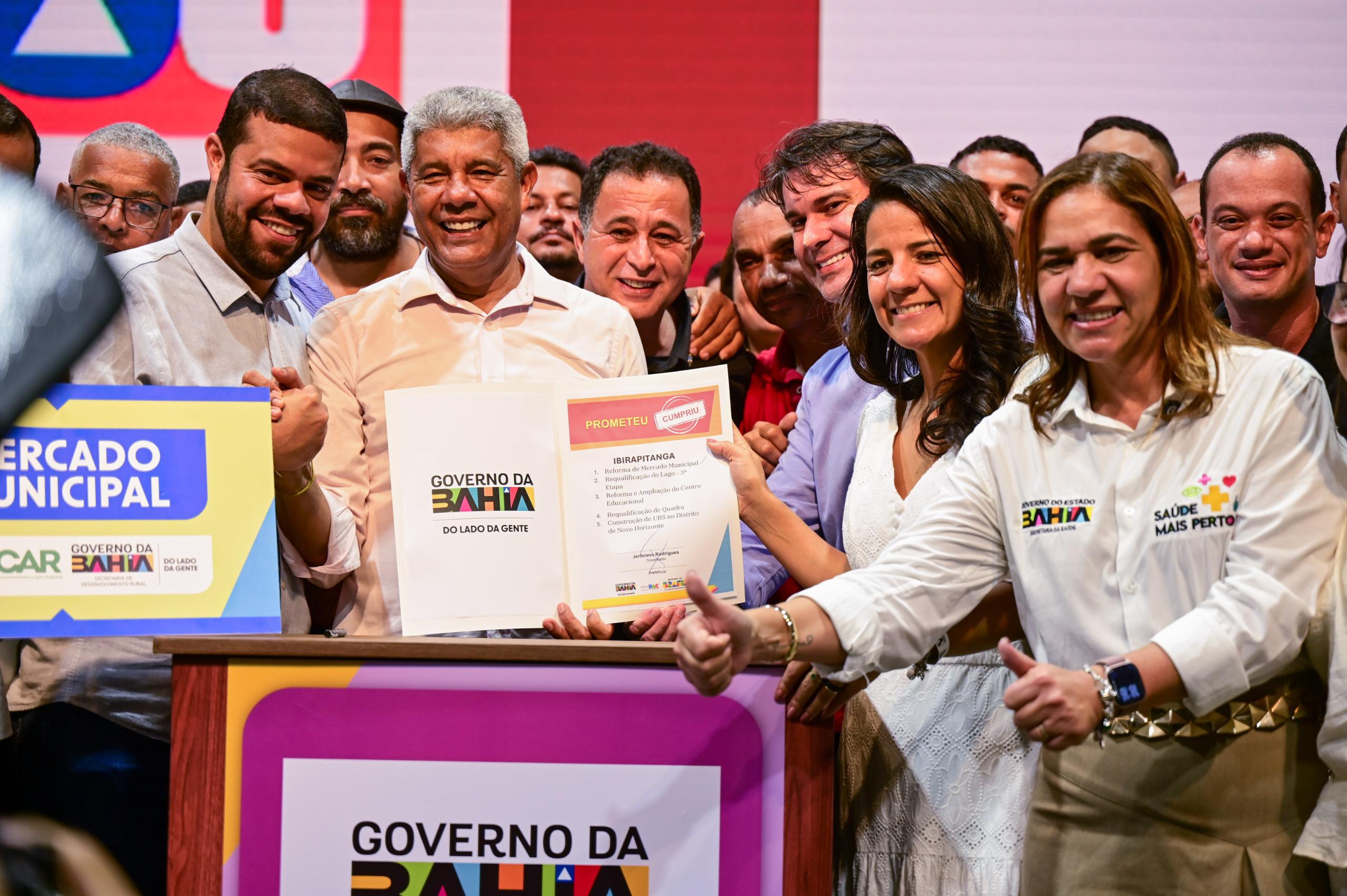 Ibirapitanga assegura pacote de obras em agenda com Jerônimo Rodrigues