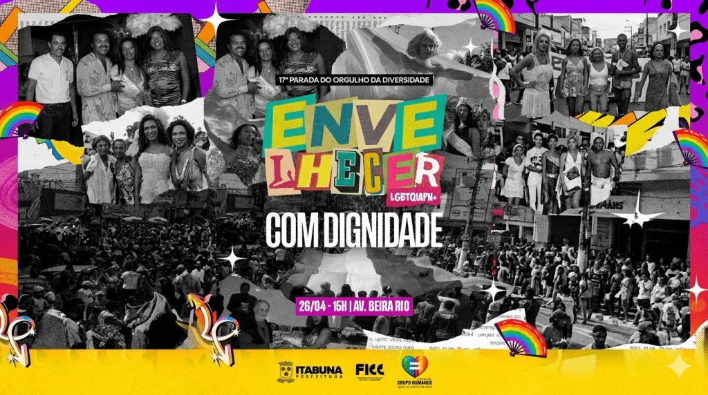 Prefeitura de Itabuna realiza 17° Parada do Orgulho da Diversidade com Alinne Rosa e programação especial no Beira Rio