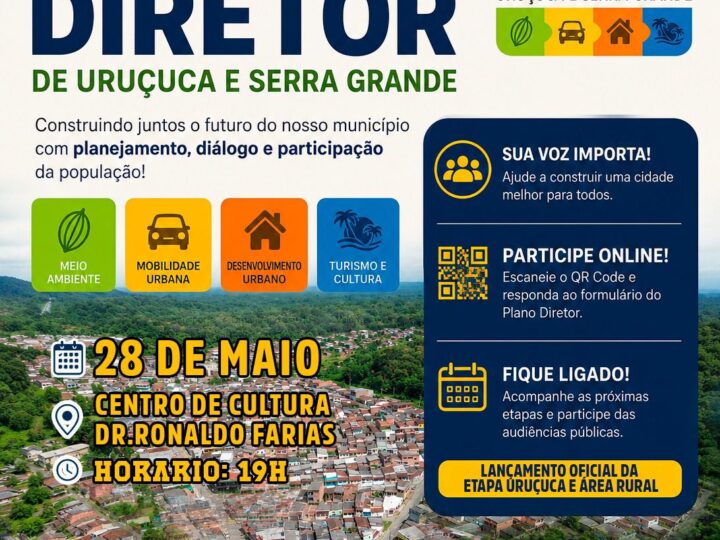PREFEITURA DE URUÇUCA LANÇA PLANO DIRETOR DA ÁREA RURAL NESTA QUINTA-FEIRA