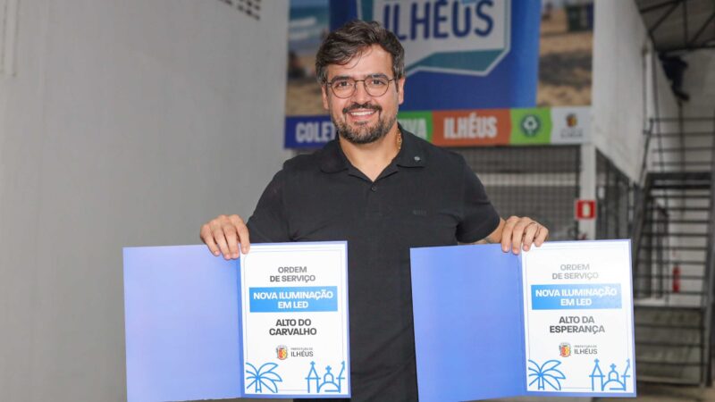 Prefeitura de Ilhéus avança com implantação de iluminação em LED no Alto da Esperança