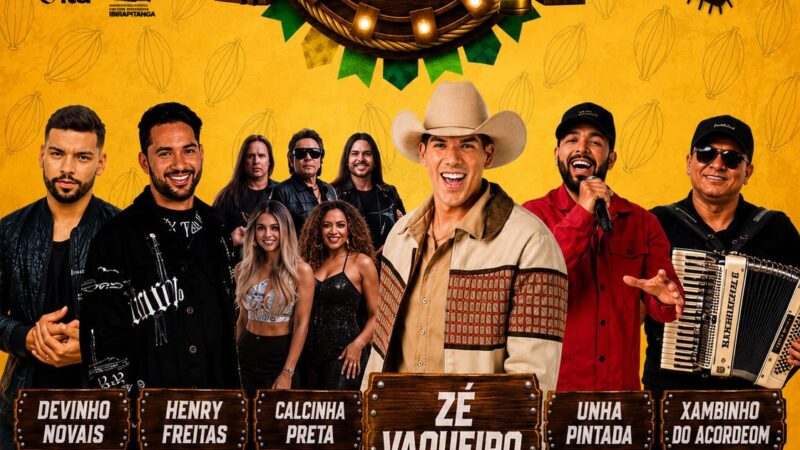 IbiraPedro 2026 reúne Zé Vaqueiro, Calcinha Preta, Henry Freitas, Devinho Novaes e Unha Pintada