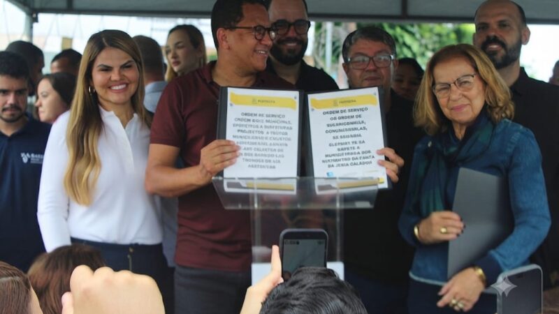 Assinada Ordem de Serviço para modernização da EEE – 5 da EMASA e restauração da Ponte Góes Calmon