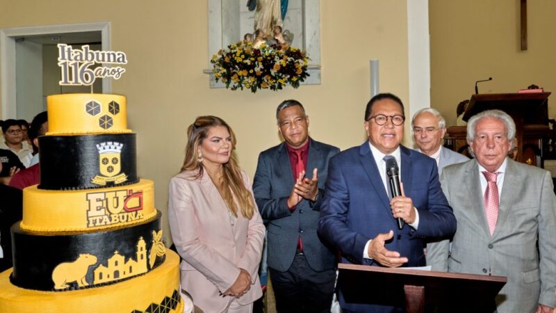 Prefeito Augusto Castro agradece a confiança da população durante Missa em Ação de Graças dos 116 anos de Itabuna