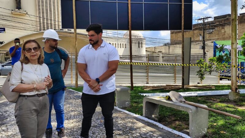 Prefeitura de Itabuna inicia obras de requalificação da Praça Laura Conceição com vistoria da titular da SIURB