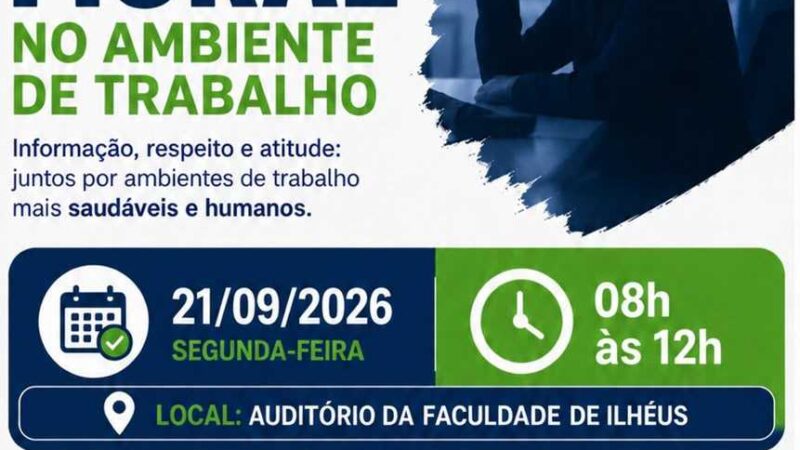 Saúde de Ilhéus realiza 2º Seminário sobre Assédio Moral no Ambiente de Trabalho