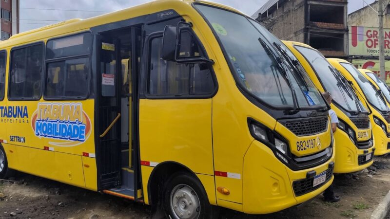 Prefeitura de Itabuna incorpora quatro novos micro-ônibus à frota do sistema de transporte público