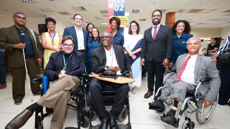 Comitiva do Ministério dos Direitos Humanos visita Central de Atendimento à Pessoa com Deficiência na Bahia