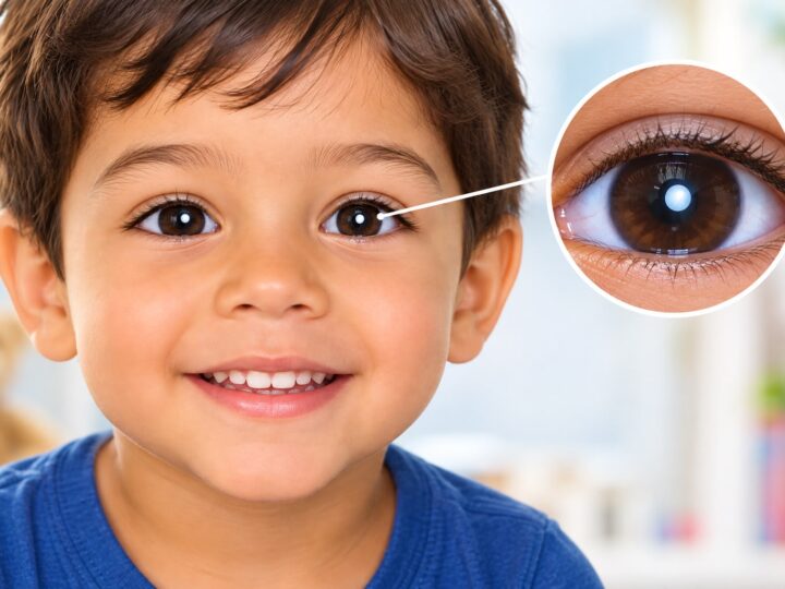 Reflexo branco nos olhos das crianças, um sinal de alerta para a saúde ocular