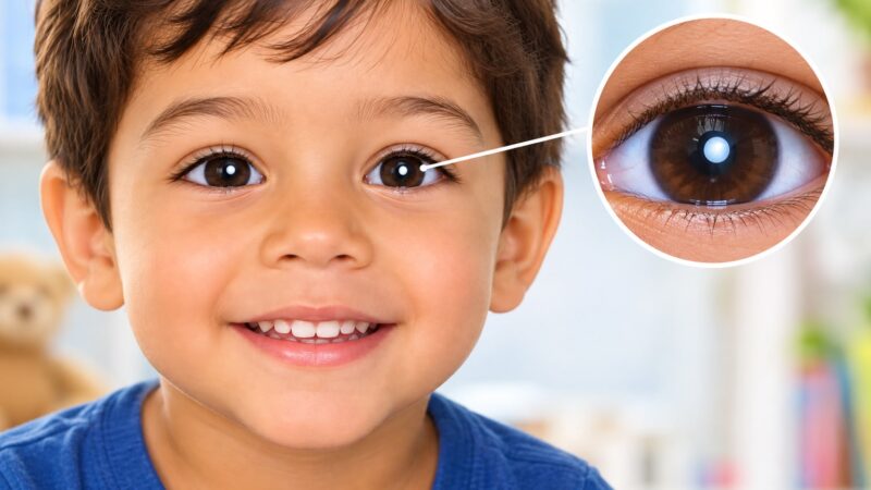 Reflexo branco nos olhos das crianças, um sinal de alerta para a saúde ocular