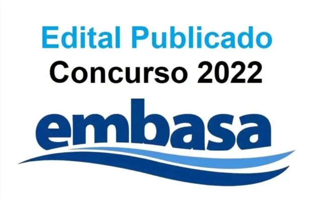 Embasa abre inscrições para concurso público com 930 vagas  Foi publicado o edital do concurso Embasa (Empresa Baiana de Águas e Saneamento). Segundo o documento, são ofertadas 930 vagas entre os níveis médio, técnico e superior.  As oportunidades são distribuídas entre candidatos de ampla concorrência, pessoas com deficiência e negros. A remuneração inicial dos cargos varia de R$ 1.423,71 a R$ 8.390,89.  As inscrições poderão ser realizadas entre os dias 1º a 30 de agosto, no portal da banca organizadora, Instituto AOCP, ao custo de R$ 65,00 a R$ 100,00. As provas estão previstas para 23 de outubro!